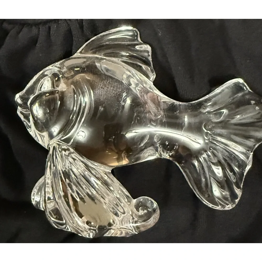 Vintage‎ Princess House Pets Fish Figurine 24% Lead Crystal Made in Germany
